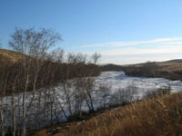 река Урулюнгуй зимой